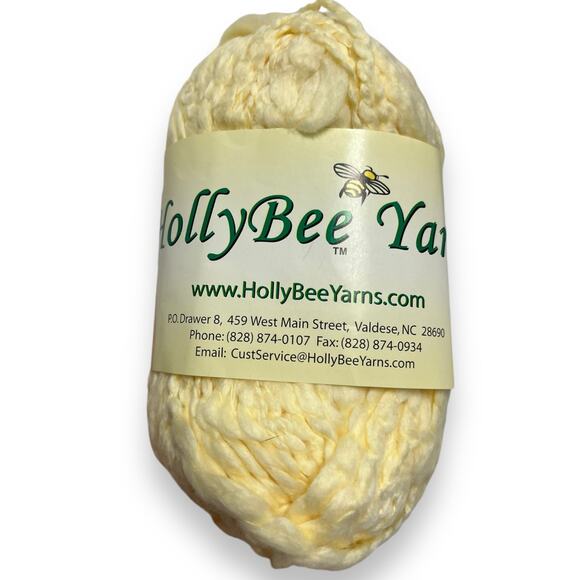 10 Skeins Holly Bee Yarns Cotton Boucle Yarn | A491 Custard Cream - Picture 6 of 8